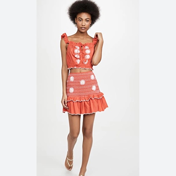 SAYLOR Esmeralda Set In Poppy Skirt & Top Size XS - Picture 1 of 4